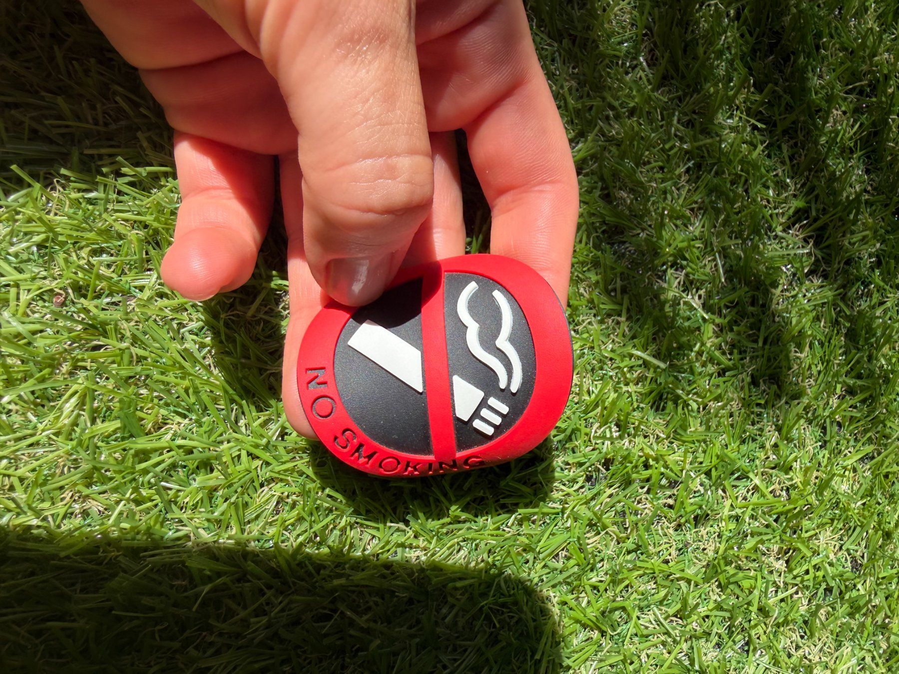 Insegne: No Smoking Schild rund Durchmesser 5 cm – Usato da Riehen venduto da ann_76jw 1