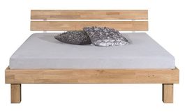 Bett MILANO Wildeiche massiv 180 x 200 cm inkl Lattenrost F