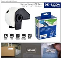 Etiketten für Brother Drucker DK-11204 54x17mm 400 Etiketten