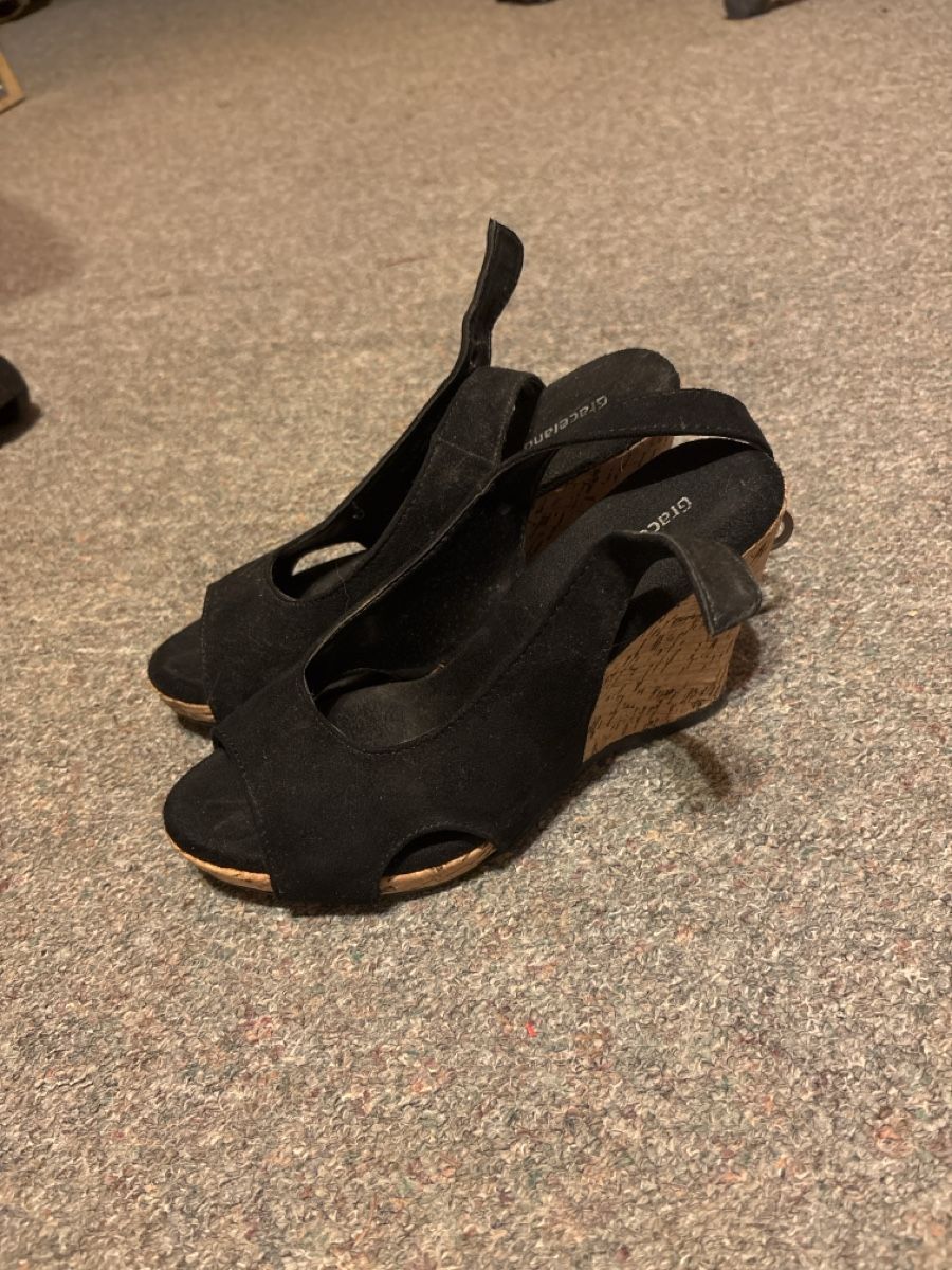 Graceland Scarpe da donna: Sandales compensées noires été taille 36 – Usato da La Chaux-de-Fonds venduto da lea_77ly 1