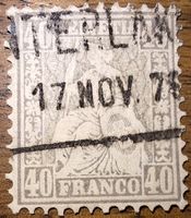 Sitzende Helvetia Nr 42 Kat. 220.- 
