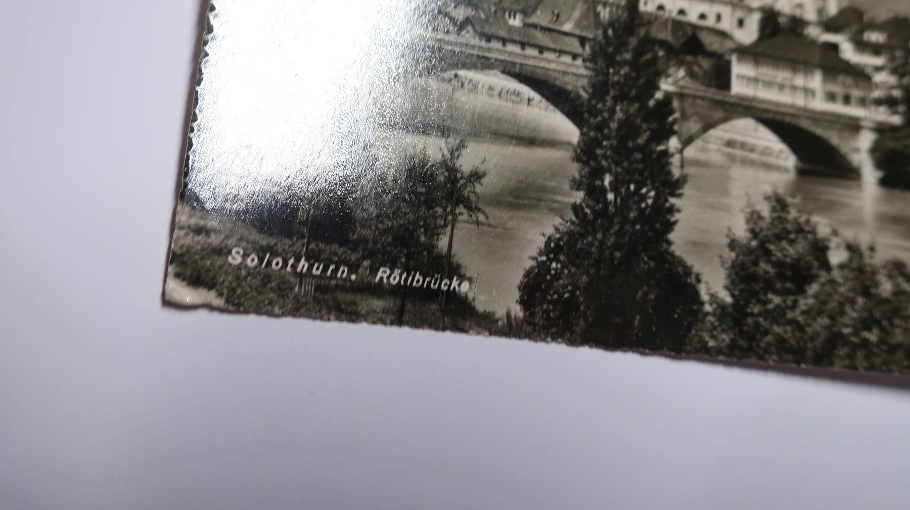 Ansichtskarten: Solothurn Rötubrücke  1953 – Gebraucht aus Cormoret von Pascalll2001 3