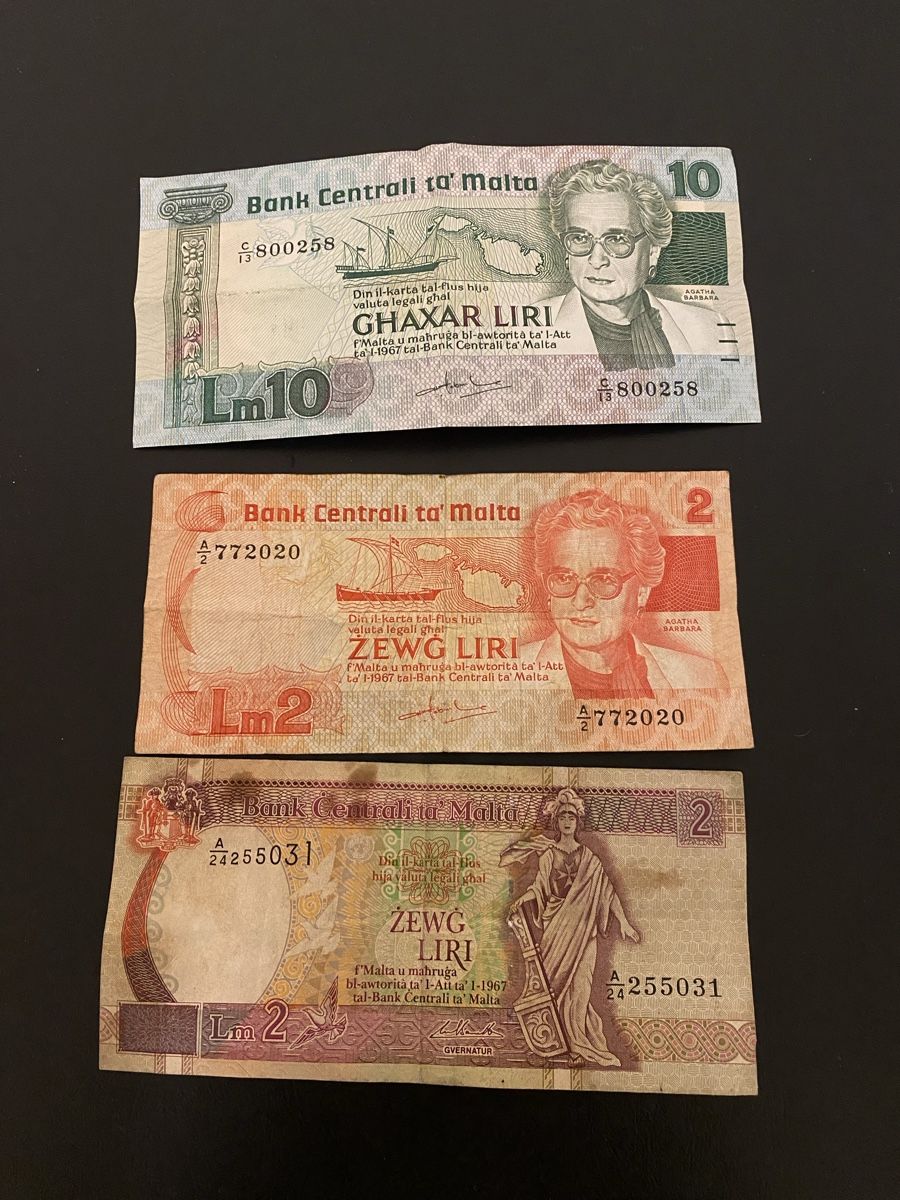 Billets de banque: 3 Banknoten malta – D'occasion à Dällikon par Woldbanknoten 1