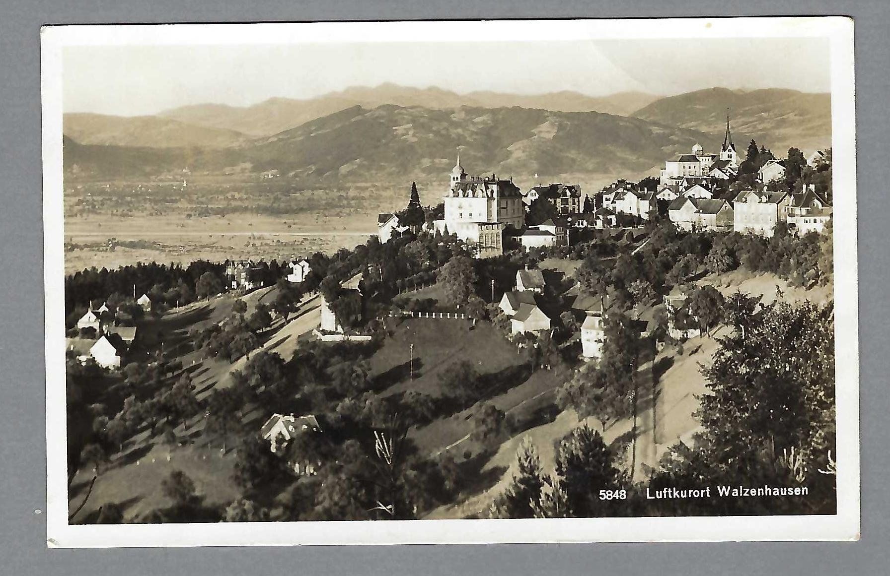 Cartoline postali: 1935, LUFTKURORT WALZENHAUSEN – Usato da Pura venduto da ulisse1957