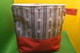XL Necessaire/Kulturbeutel/Tasche mit Edelweiss-Stoff