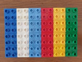Lego Duplo (53) 24 Bausteine 2x2 Noppen