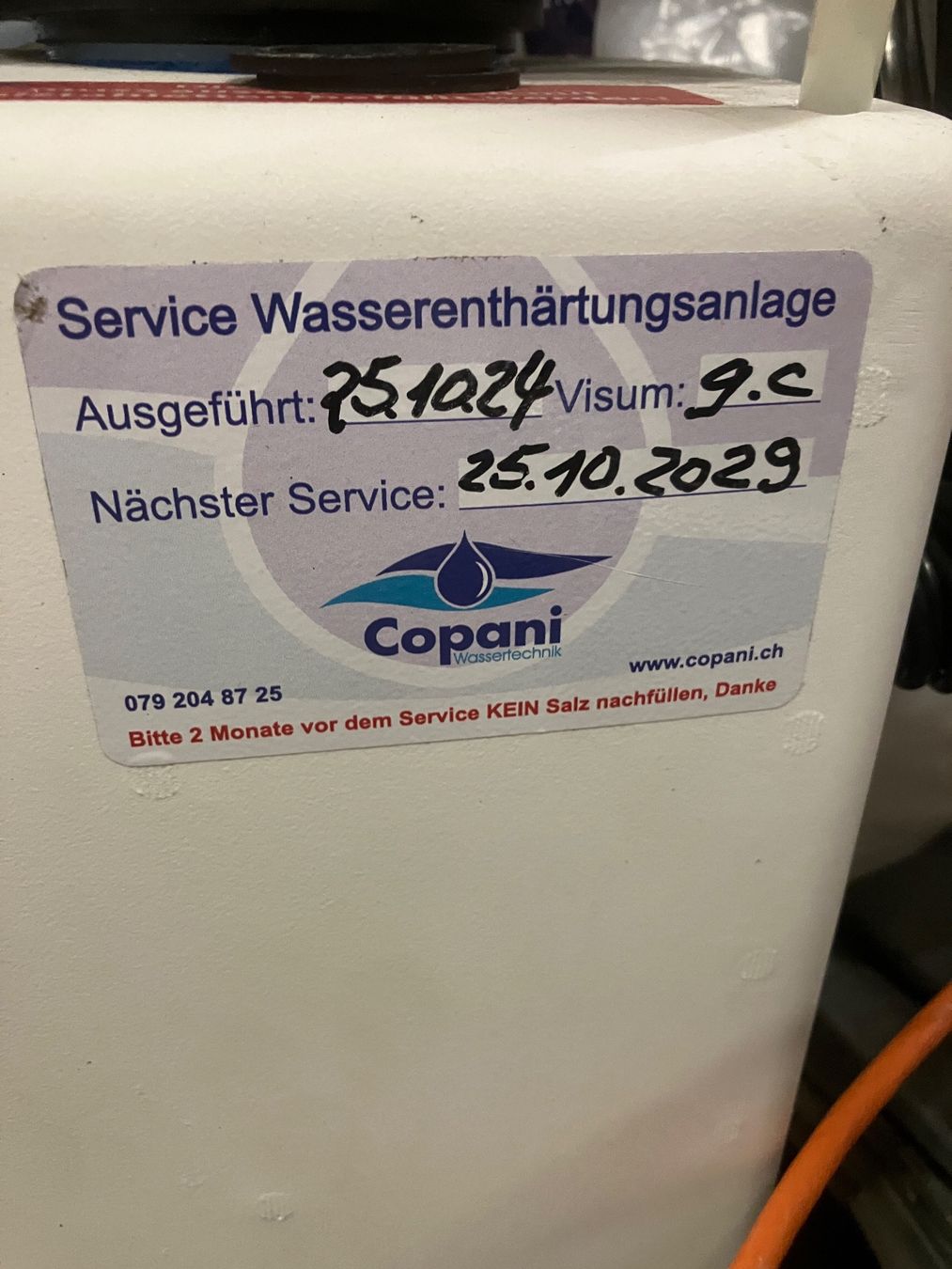 Installations sanitaires: Wasserenthärtungsanlage Copani – D'occasion à Zug par Zugair 3
