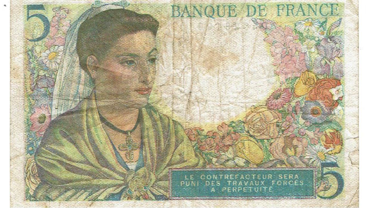 Banconote: Frankreich 5 Francs 02.06.1943 SS+ – Usato da Steffisburg venduto da ber_8htf 1