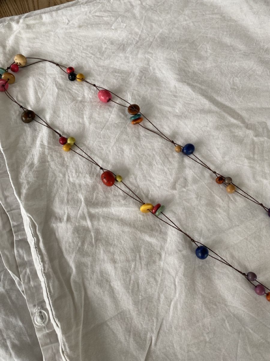 Colliers: Collier perles artisanal multicolore  – D'occasion à Lonay par Ikoko 2