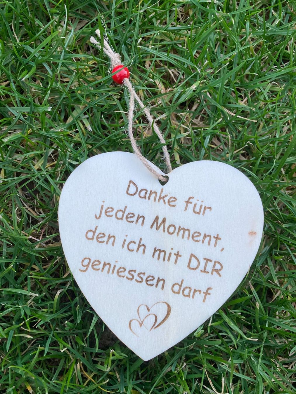 Alle Dekorationen: Holzherz "Danke..." – Neu und originalverpackt aus Trimmis von Laserart_FN 1