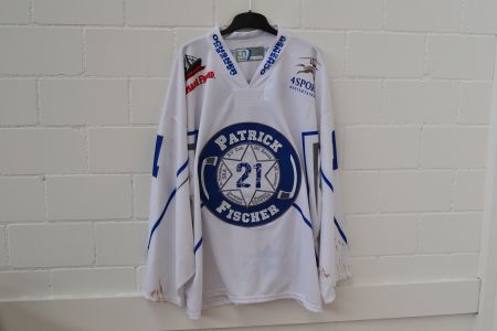 Gameworn Jonas Hiller EV Zug Abschiedsspiel Patrick Fischer
