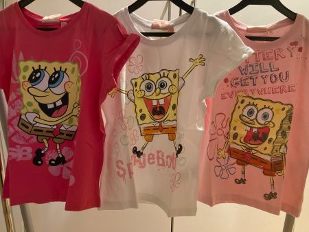 Spongebob 3 T-Shirt Gr:128, Neu. Restposten Aktion 3 für 2