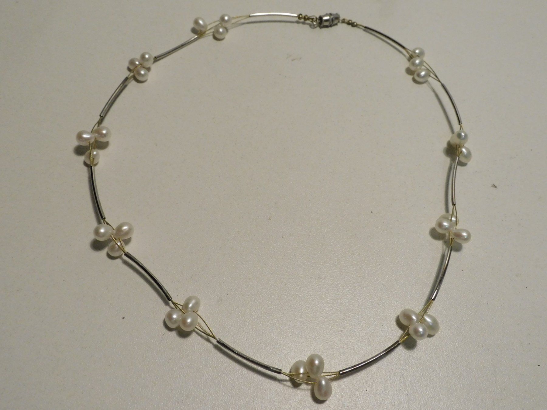 Catenine: Schmuck Perlenkette - Perlenkette denke Süsswasser – Usato da Sursee venduto da 76 1