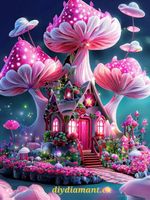 Diamond Painting Pilz Haus-21-20x30-326