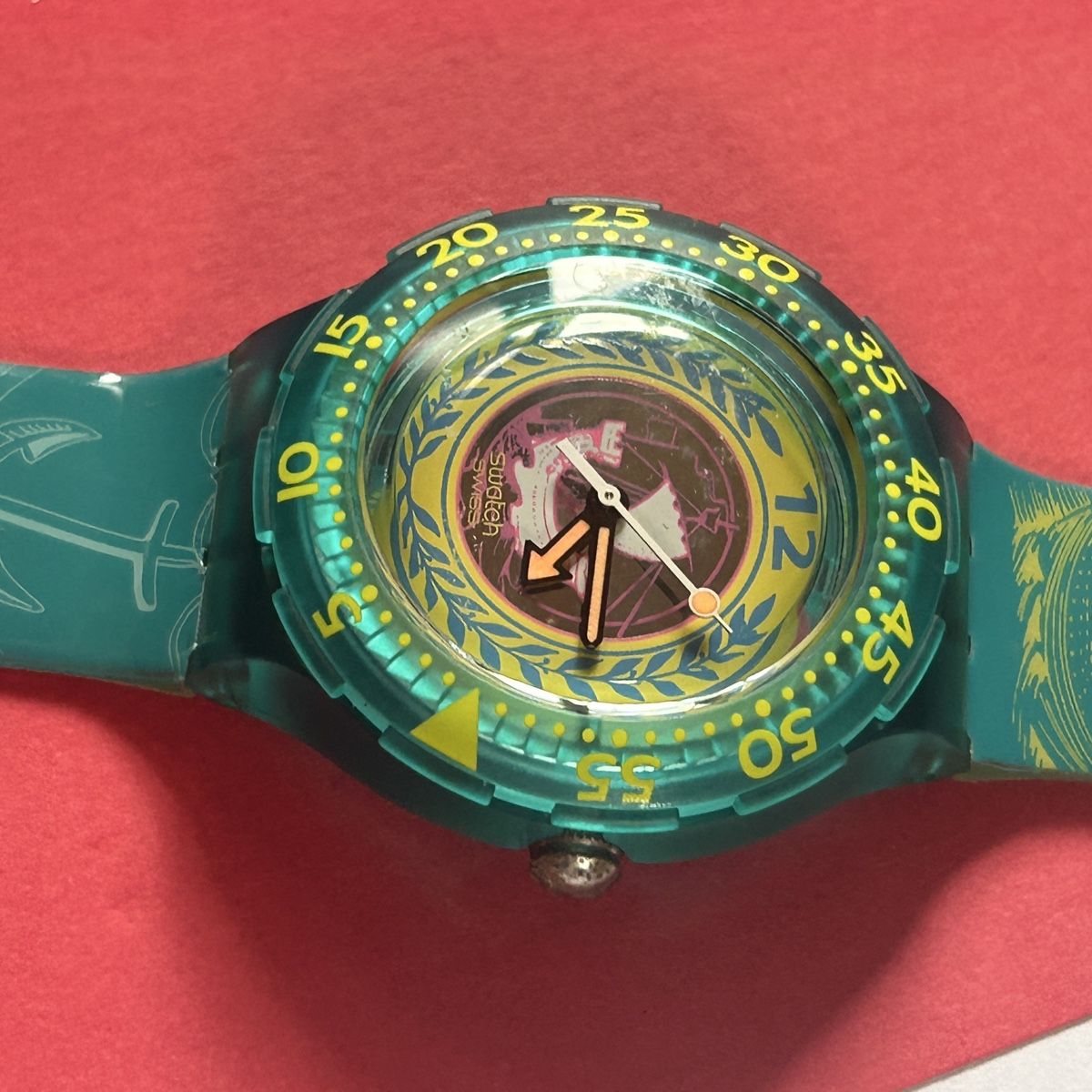 Swatch Orologi: Swatch Scuba 1994 türkis orig, verpackt – Nuovo (secondo la descrizione) da Laufen venduto da Bellavitaboom 4