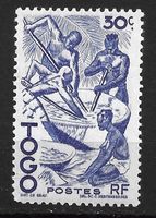 Togo 1947: Palmölzubereitung