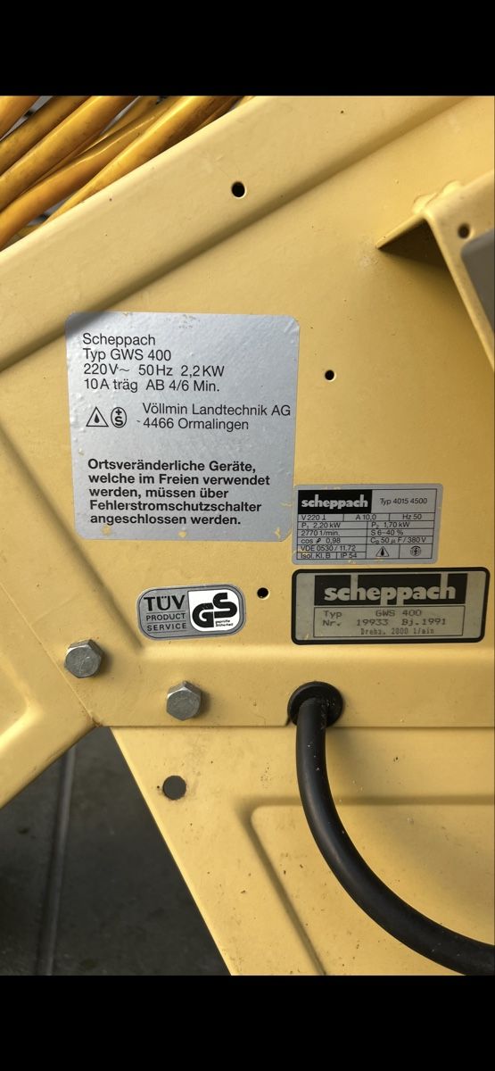 Scheppach Tutte le macchine: Gartenwolf GWS 400 – Usato da Rorschacherberg venduto da lemi666 3