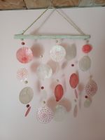neu: Deko-Windspiel aus Muschelsegmenten, frische Sommerdeko