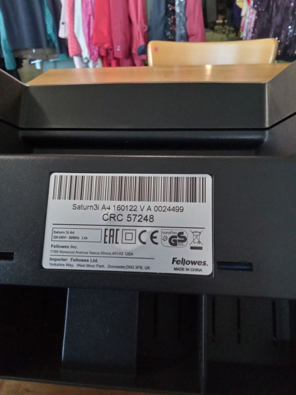 Macchine laminatrici: Fellowes Saturn3i A4 Laminiergerät – Usato da Pratteln venduto da Cartonsducoeur_bl 1