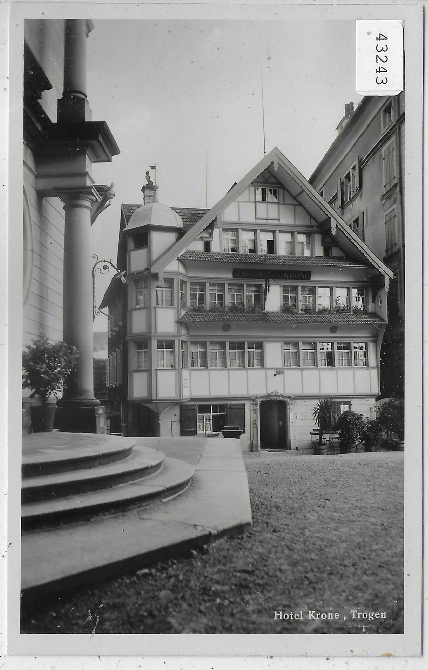 Cartes postales: Hotel Krone - Trogen – D'occasion à Ettingen par Kartenplanet