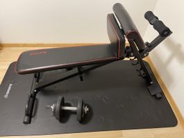 CCLIFE Verstellbare Fitnessbank + 2 Hanteln Lieferung(30km)