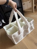 Bag Organizer beige with compartments and handles new