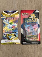 2x Pokemon SWSH Blister Booster Pack Evolving Skies Brillant