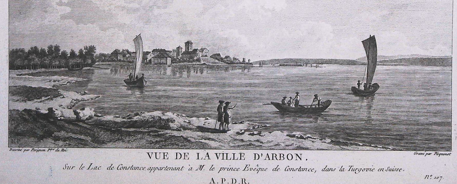 Gravures: Arbon Originalkupferstich 1780 – D'occasion à Rafz par Helvet32 1