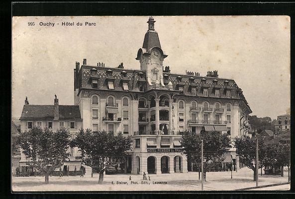 Cartoline postali: AK Ouchy, Hotel du Parc, 1912 – Usato da Berlin venduto da bartko-reher