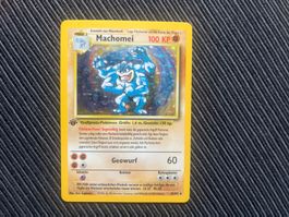 Pokemon Machomei Holo 1.Edition Base Set WOTC