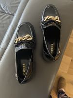 Guess Schuhe Lack Gr. 40 Kette Plateau Loafer Herbst