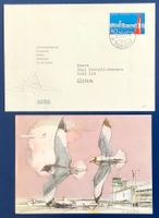 1953 - Eröffnung Flughafen Zürich FDC + Postkarte FDC