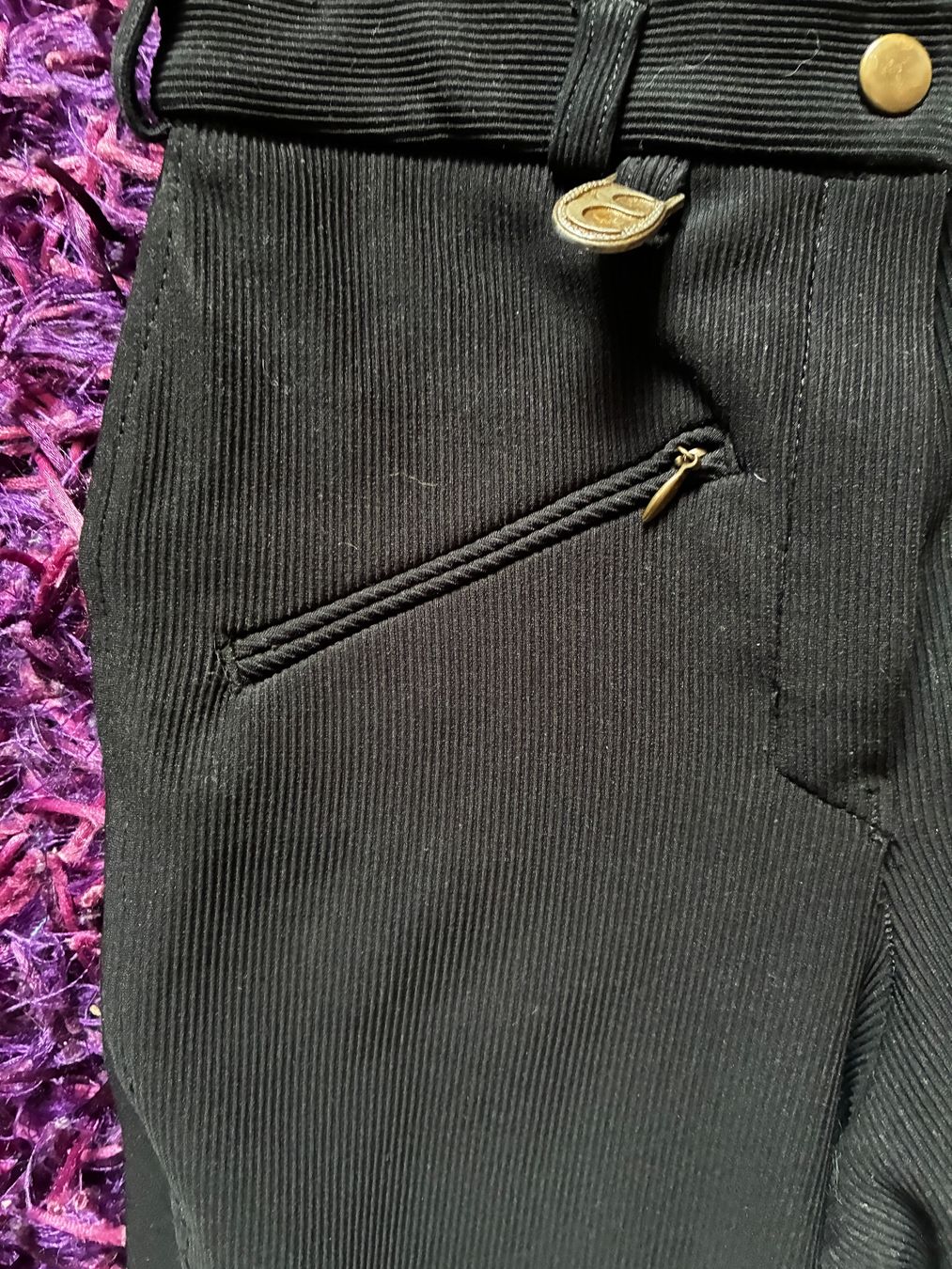Hosen: Pantalon équitation classique noir - Taille 38 – Gebraucht aus Corcelles-près-Payerne von CyndelleMaiwen 2