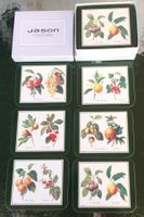 Jason Coasters 2 x 6Korkuntersetzer Fruit in Orig.Schachtel