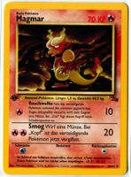 Magmar Fossil Set 1.Edition 39/62 Deutsch Mint