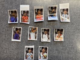 PANINI Fussball Stickers - 10 verschiedene Spieler