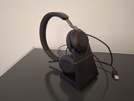 Jabra Evolve2 Headset mit Ladestation schwarz gebraucht