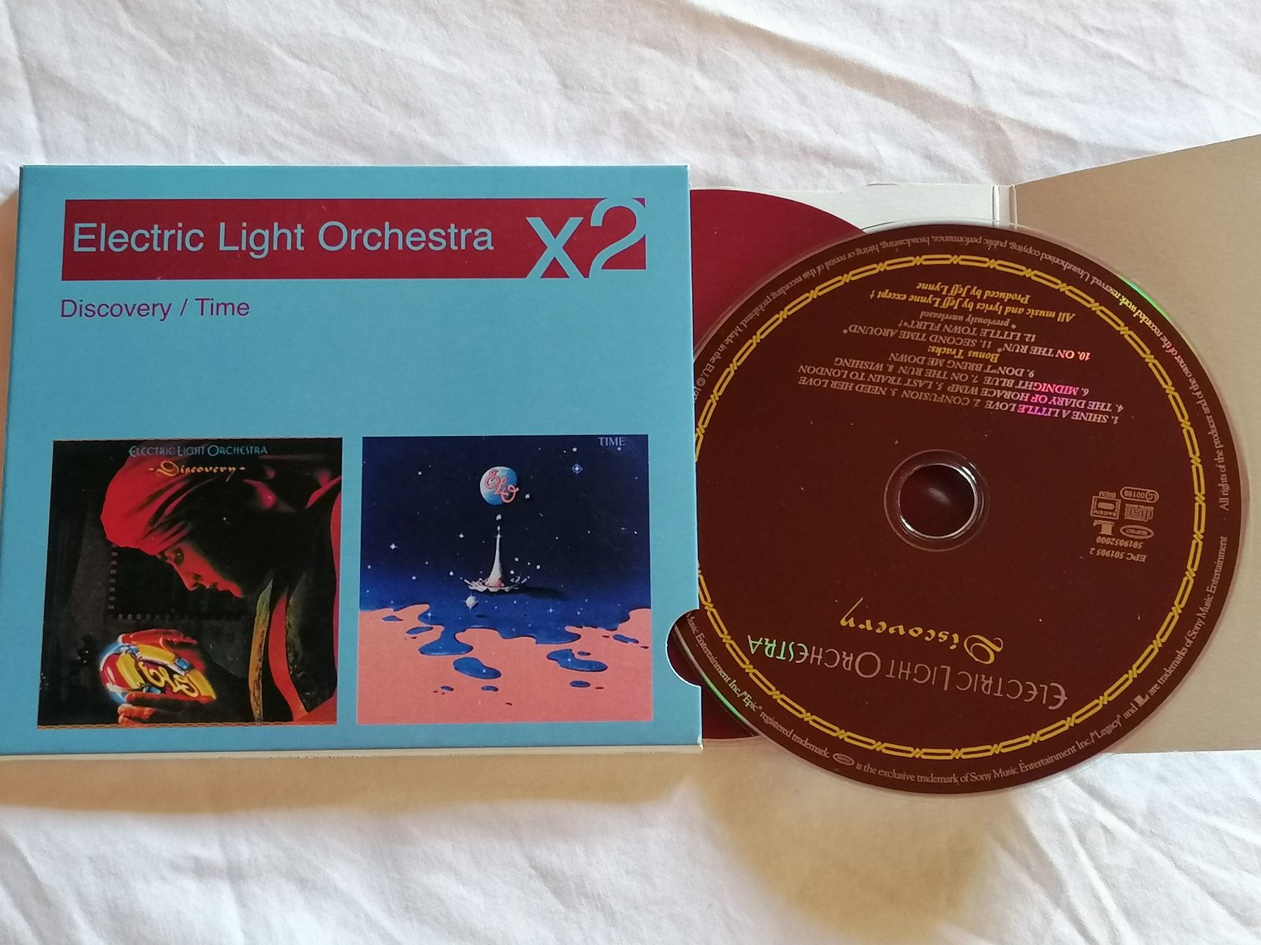CD: ELECTRIC LIGHT ORCHESTRA - DISCOVERY & TIME / 2 CDs Box Sony – Usato da Ermenswil venduto da easyric 1