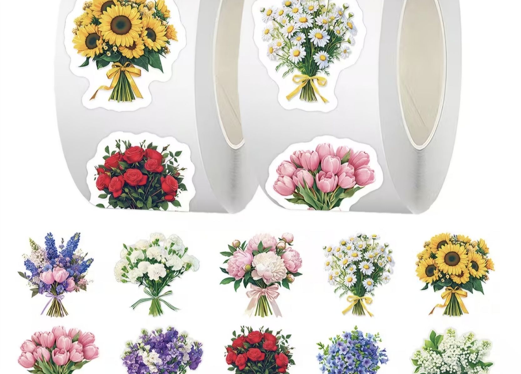 Sticker: Blumenaufkleber 500stk. – Nuovo e nell'imballaggio originale da Aarberg venduto da Happy058