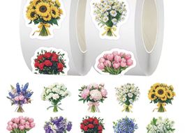 Blumenaufkleber 500stk.