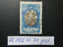 FL 1925 Nr. 71 gestempelt