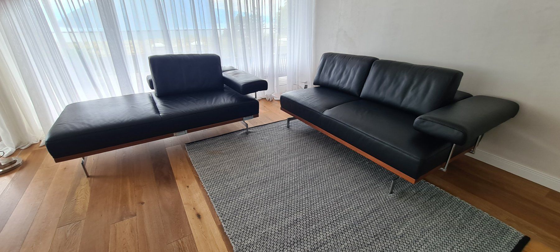 Joop Divani: 4 j. Joop Ledersofa 2- oder 1teilig zusammensetzbar – Usato da Vitznau venduto da Funrising