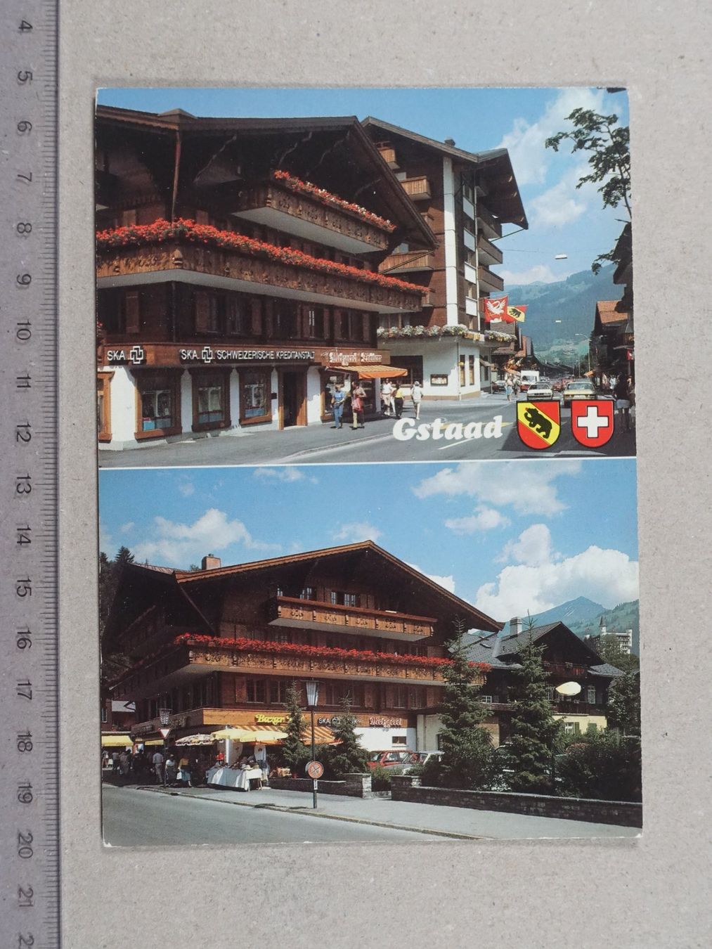 Cartoline postali: Gstaad, 1988 – Usato da Lenzburg venduto da fh1