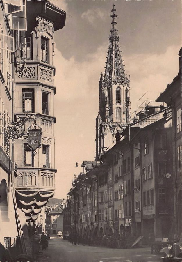 Cartoline postali: Bern, Erker Kesslergasse, Oldtimer BE 16349, um 1930-35 – Usato da Frauenfeld venduto da POML