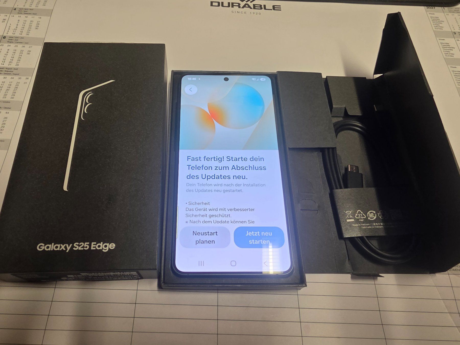 Samsung Portables: Galaxy S25 Edge 256GB Titanium Jetblack – D'occasion à Schüpfen par buben 6