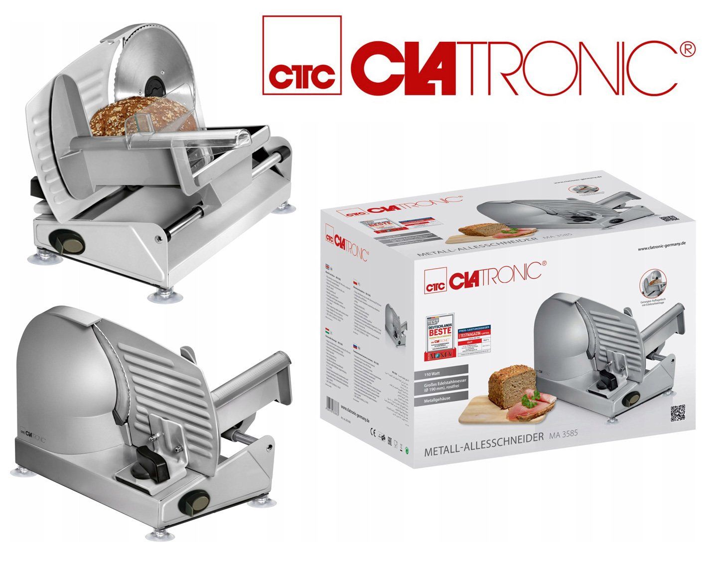 Küchengeräte: Metall-Allesschneider MA 3585 von CLATRONIC – Neu und originalverpackt aus Altendorf von Hauckke