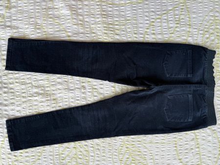 Feine, dunkelblaue Cordhose, Gr 128