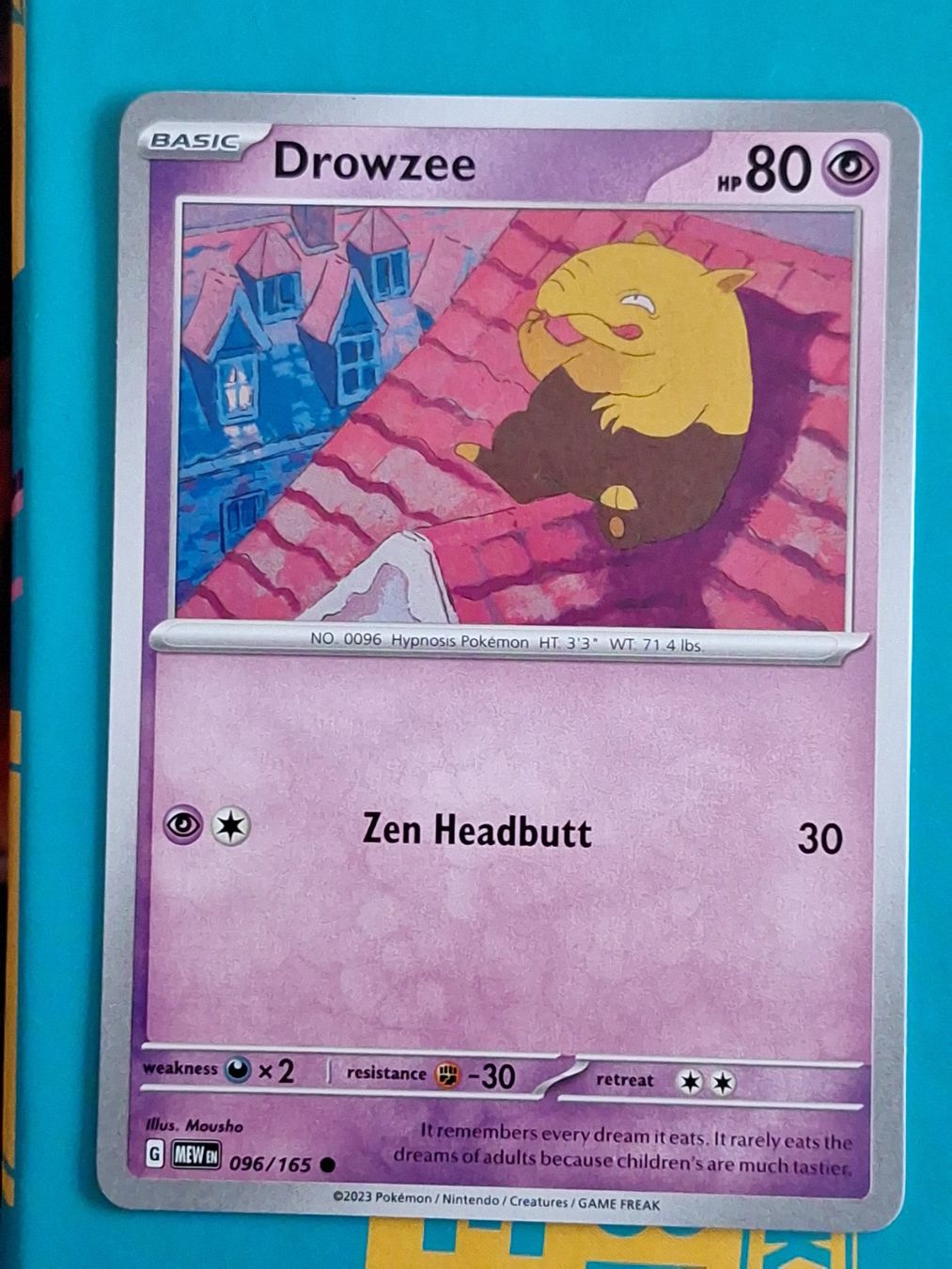 Pokémon Carte collezionabili: Drowzee - Pokemon Mew 151 Englisch – Usato da Altstätten SG venduto da GGsGameshop