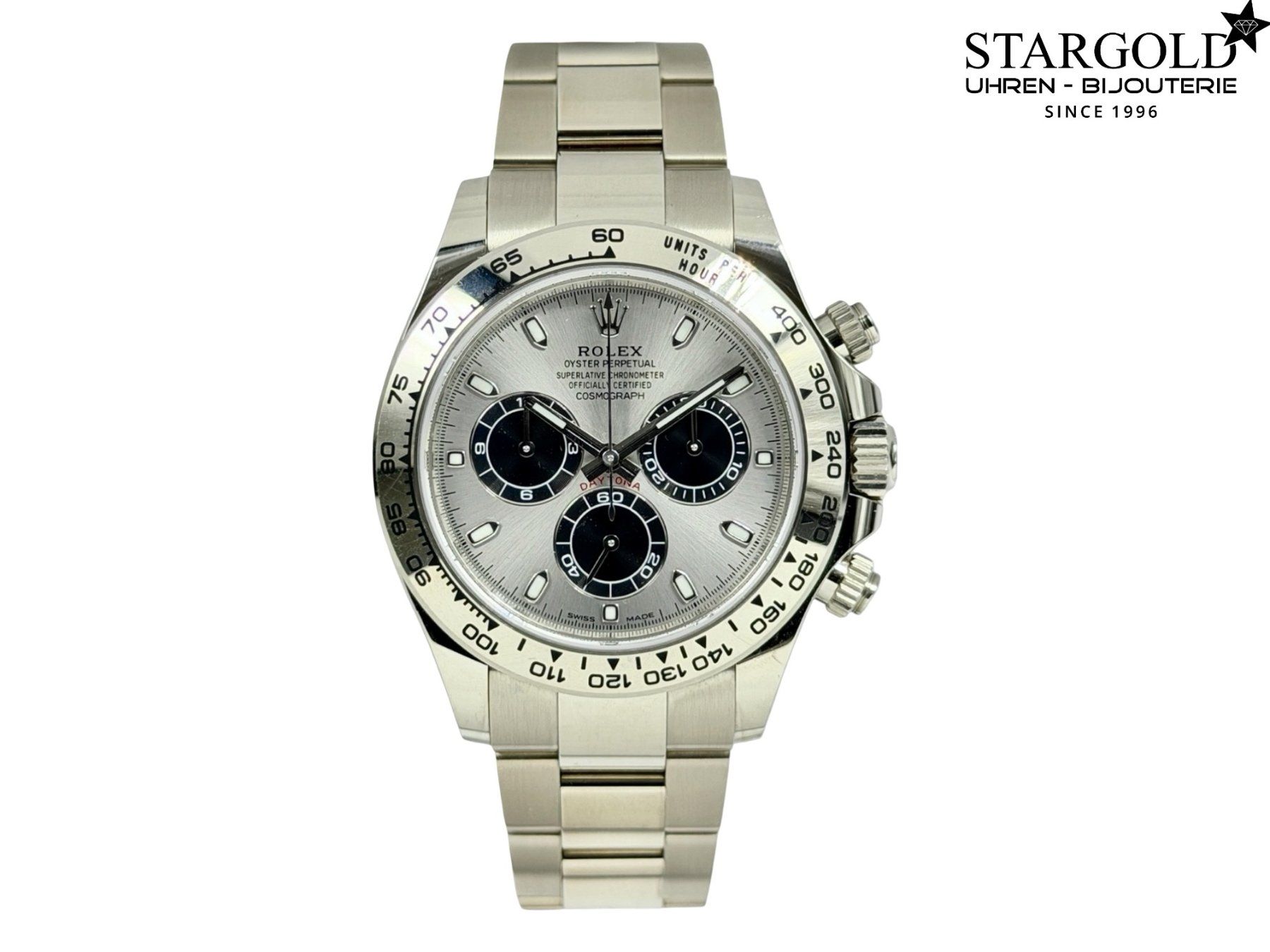 Rolex Uhren: Rolex Daytona Weissgold "Ghost" - 116509 – Gebraucht aus Zürich von Stargold-Uhren