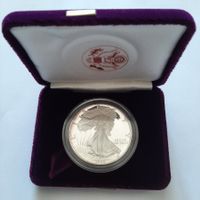 1 oz American Eagle Proof 1989 en boîtier de luxe